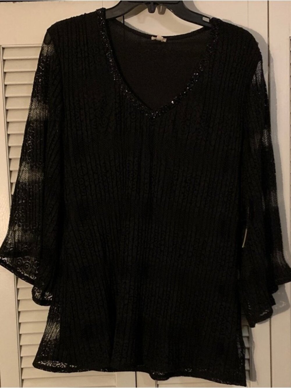 Black Sheer Blouse